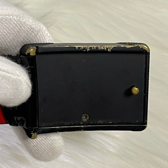 CHRISTIAN LOUBOUTIN ricky calf leather belt in black - Picture 4 of 12